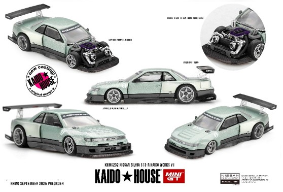 KAIDO HOUSE x TSM ミニGT 1/64 日産 シルビア S13-R KAIDO WORKS V1