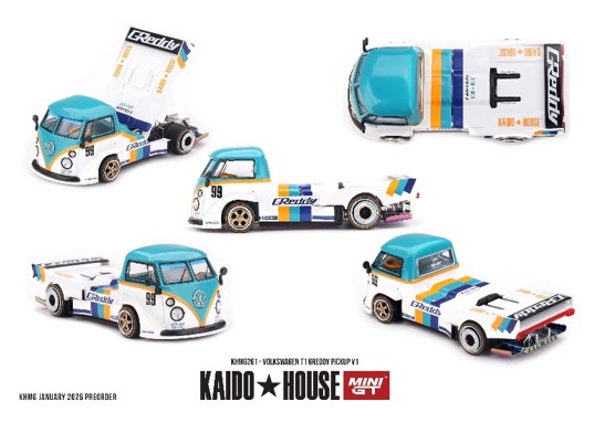 ☆予約品☆ KAIDO HOUSE x TSM ミニGT 1/64 フォルクスワーゲン T1