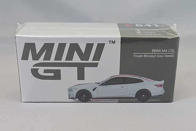 MINI GT 1/64 BMW M4 CSL 左ハンドル グレーメタリック Mini GT 1:64 BMW M4 CSL Frozen Brooklyn Grey Metallic #641