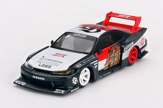 TSM ミニGT x ミズ ダイキャスト 1/64 日産 シルビア(S15) LB スーパー 