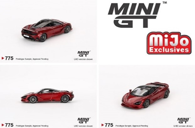 Mijo特注】 TSM ミニGT 1/64 マクラーレン 750S アマランサスレッド(左