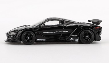 TSM ミニGT 1/64 マクラーレン 720S LB-Works ブラック(左ハンドル)