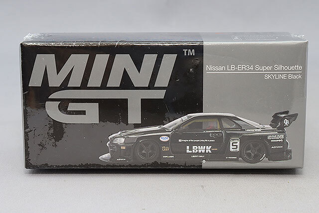 2台セット　ミニGT　日産 LB-ER34 スーパーシルエット スカイライン Mini GT Nissan LB-ER34 Super Silhouette Skyline Indonesia