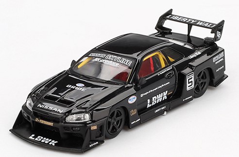 2台セット　ミニGT　日産 LB-ER34 スーパーシルエット スカイライン Nissan LB-ER34 Super Silhouette スカイライン レッド/ブラック