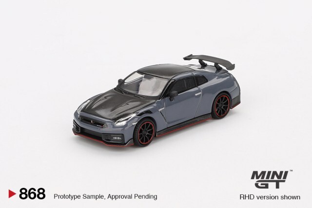 TSM ミニGT 1/64 日産 GT-R ニスモ 2024 ニスモステルスグレー 右