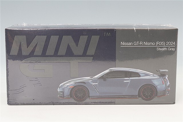 TSM ミニGT 1/64 日産 GT-R ニスモ 2024 ニスモステルスグレー 左ハンドル