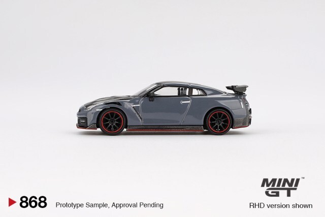 TSM ミニGT 1/64 日産 GT-R ニスモ 2024 ニスモステルスグレー 右ハンドル