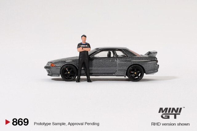 TSM ミニGT 1/64 日産 スカイライン GT-R R32 ニスモ ガンメタル 松田