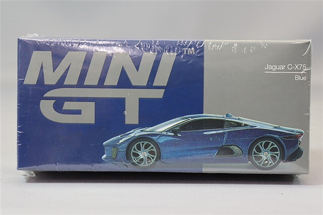 TSM ミニGT 1/64 ジャガー C-X75 ブルー (左ハンドル)