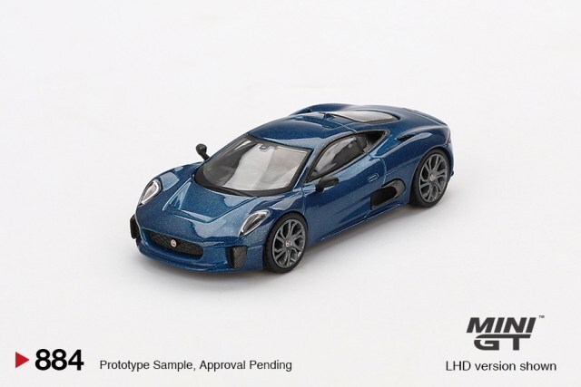 TSM ミニGT 1/64 ジャガー C-X75 ブルー (左ハンドル)