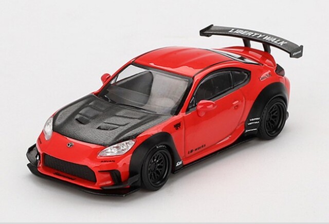 TSM ミニGT 1/64 トヨタ GR86 LB-Nation レッド 左ハンドル