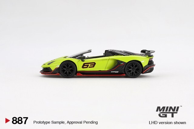 【専用】ランボルギーニ　クリスタル　置物 ランボルギーニ SVJ63 アヴェンタドール 1/24 ミニカー 全4色