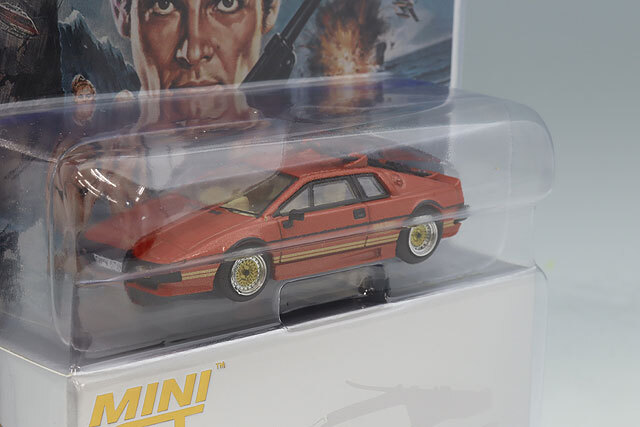 現状品　当時物 レトロ　FUJIYA トランスポーター　ミニ車付き TSM ミニGT 1/64 ロータス エスプリ ターボ コッパーファイヤー