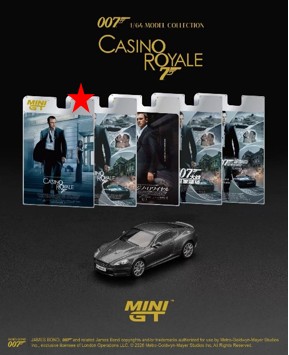 ミニチャンプス　007 カジノロワイヤル & 慰めの報酬 ミニカーセット ☆予約品☆ TSM ミニGT 1/64 アストンマーチン DBS 「カジノ
