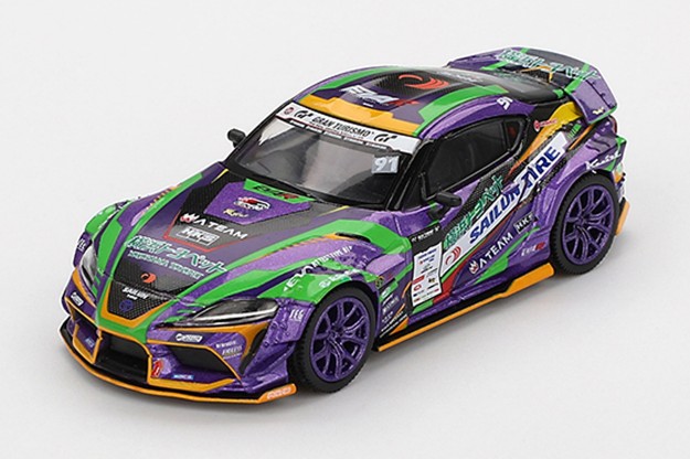 GL/SummitRacingサミットレーシング ジオラマ 1/64 新品未使用 TSM ミニGT 1/64 トヨタ GR スープラ KUHL 2021 D1GP エヴァンゲリオン
