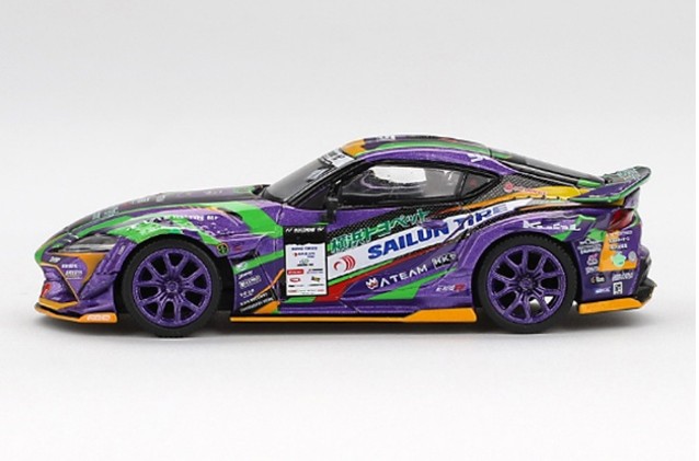 TSM ミニGT 1/64 トヨタ GR スープラ KUHL 2021 D1GP エヴァンゲリオン