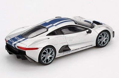 TSM ミニGT 1/64 ジャガー C-X75 シルバー 左ハンドル