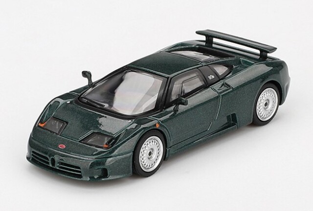 TSM ミニGT 1/64 ブガッティ EB110 GT ヴェルデスクーロ グリーン 左