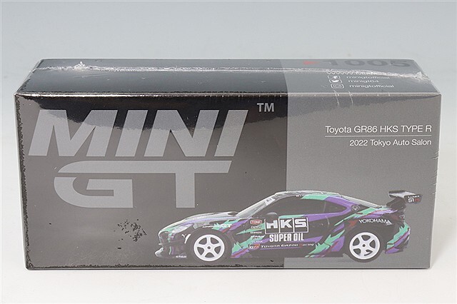 TSM ミニGT 1/64 トヨタ GR86 HKS タイプR 2022 東京オートサロン 右