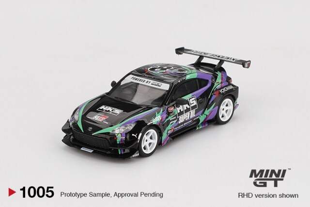 TSM ミニGT 1/64 トヨタ GR86 HKS タイプR 2022 東京オートサロン 右
