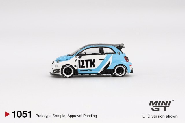 TSM ミニGT 1/64 アバルト 595 LB-WORKS x Abas Works IZTK 左ハンドル