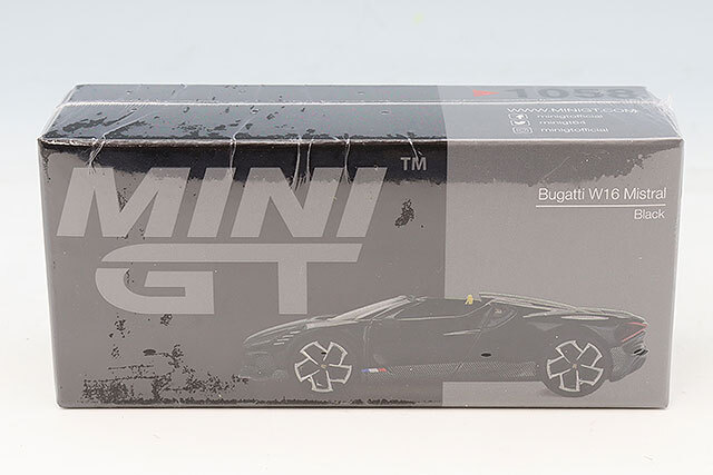 TSM ミニGT 1/64 ブガッティ W16 ミストラル ブラック 左ハンドル