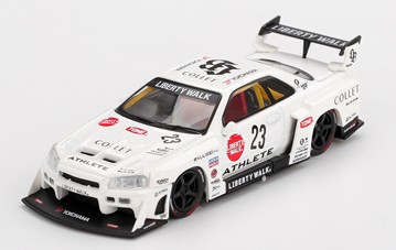 TSM ミニGT 1/64 日産 LB-ER34 スーパーシルエット ATHLETE/COLLET 右