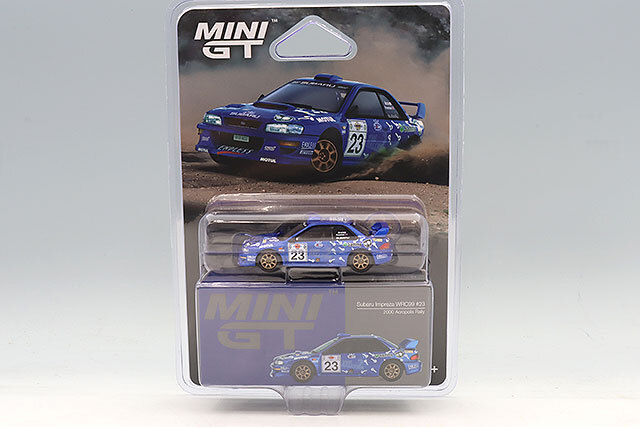 TSM ミニGT 1/64 スバル インプレッサ WRC99 2000 アクロポリスラリー