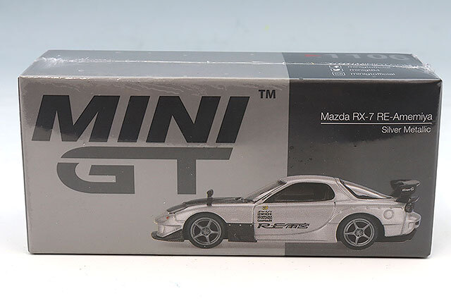 TSM ミニGT 1/64 マツダ RX-7 RE雨宮 シルバーメタリック 左ハンドル