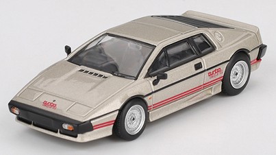 TSM ミニGT 1/64 ロータス エスプリ ターボ メタリックシルバー 左