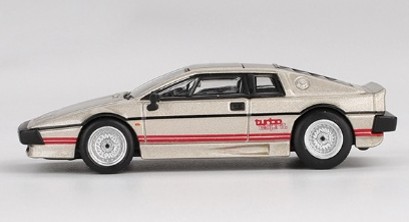 TSM ミニGT 1/64 ロータス エスプリ ターボ メタリックシルバー 左ハンドル
