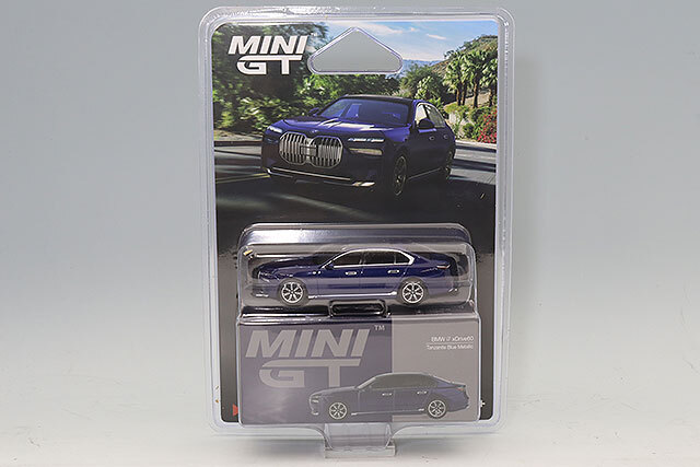 MINI GT BMW i7 x DRIVE60 　 チェイスカー MINI GT 1/64 BMW i7 xDrive60 ドラビットグレー(右ハンドル) ガリバー