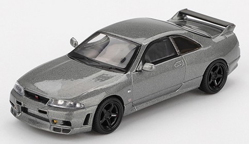 TSM ミニGT 1/64 日産 スカイライン GT-R ダークメタルグレー ニスモ
