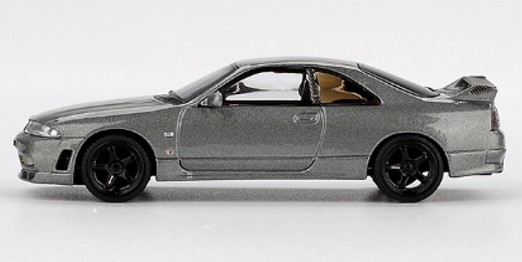 TSM ミニGT 1/64 日産 スカイライン GT-R ダークメタルグレー ニスモ