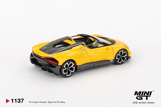 TSM ミニGT 1/64 ブガッティ W16 ミストラル イエロー 左ハンドル