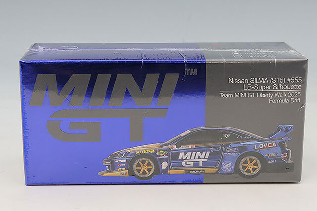 TSM ミニGT 1/64 日産 シルビア S15 LB-スーパーシルエット #555 2025