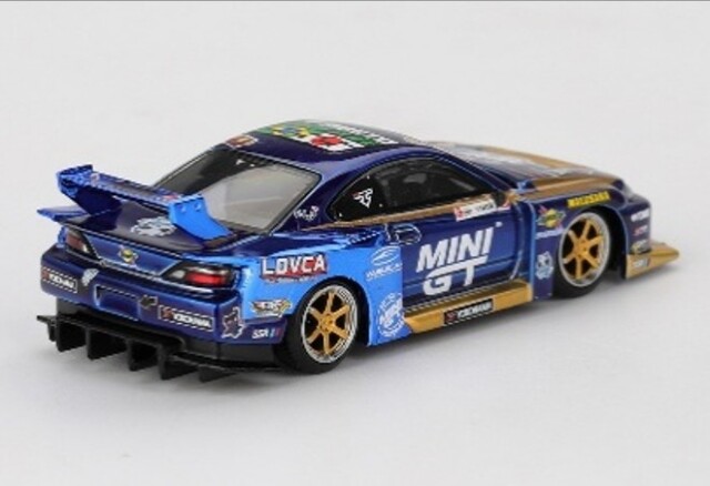 TSM ミニGT 1/64 日産 シルビア S15 LB-スーパーシルエット #555 2025