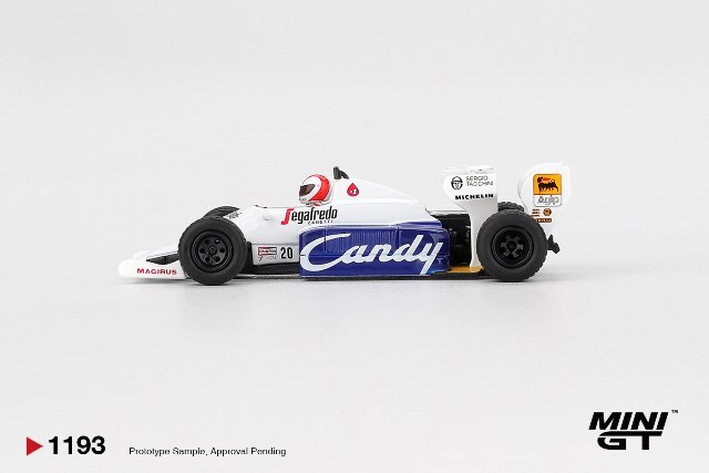 TSM ミニGT 1/64 トールマン TG184 1984 F1 モナコGP #20 J.チェコット