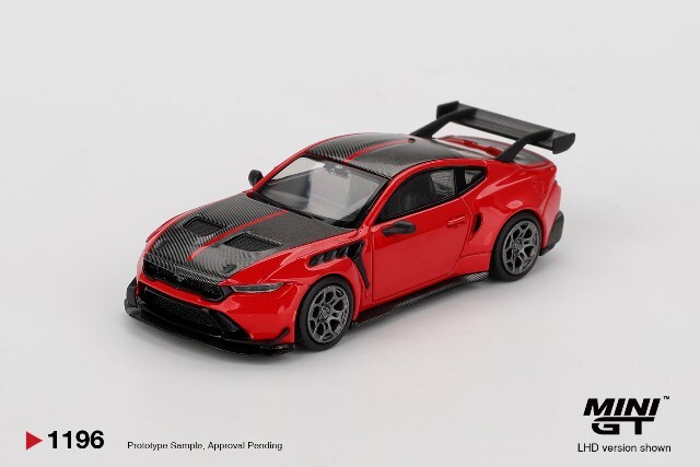 TSM ミニGT 1/64 フォード マスタング GTD レースレッド (左ハンドル)
