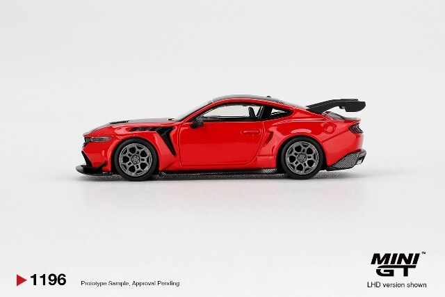 TSM ミニGT 1/64 フォード マスタング GTD レースレッド (左ハンドル)
