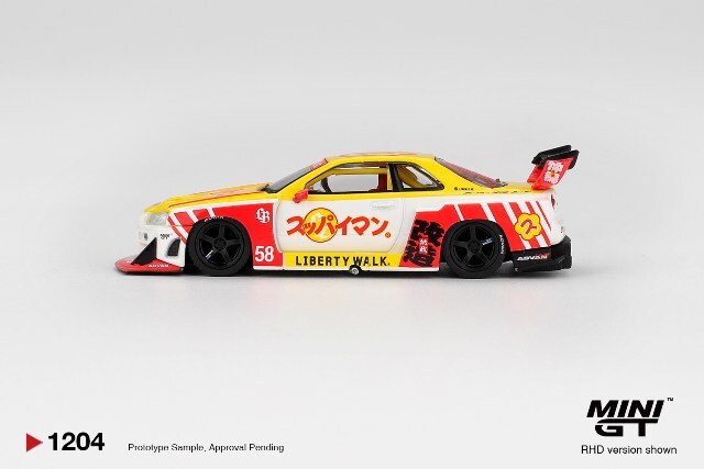 TSM ミニGT 1/64 日産 LB-ER34 スーパーシルエット スッパイマン 沖縄