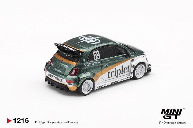 TSM ミニGT 1/64 アバルト 595 LB-WORKS TYエディション (右ハンドル)