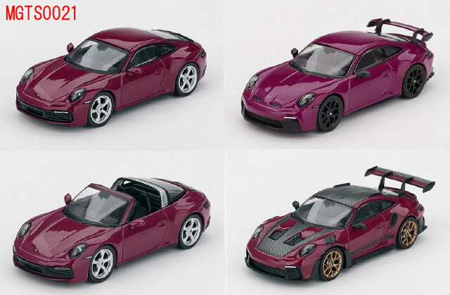 ☆予約品☆ TSM ミニGT 1/64 ポルシェ 911(992.1) ルビーストーン