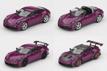 【TSM MODEL】MINIGT Porsche911 7台セット ☆予約品☆ TSM ミニGT 1/64 ポルシェ 911(992.1) ルビーストーン