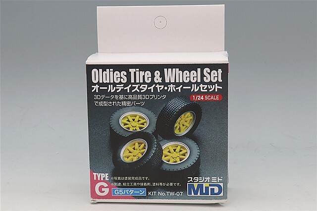 スタジオミド 3Dプリンタ精密パーツキット 1/24 オールデイズタイヤ