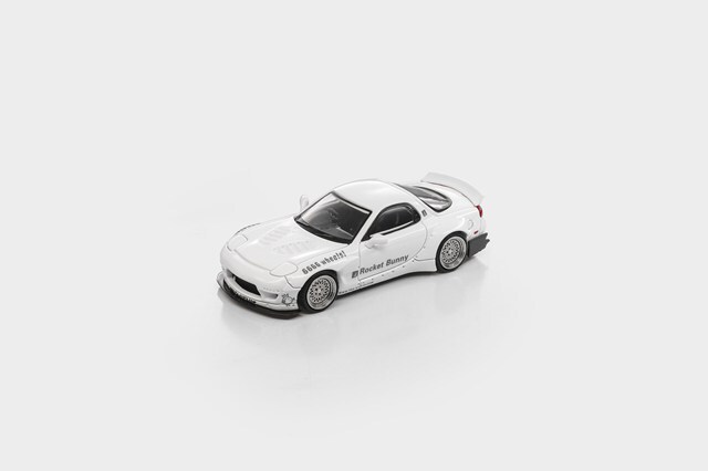 404 YM モデル 1/64 マツダ ロケットバニー RX-7 FD ホワイト ☆予約品☆ MODEL MODEL 1/64 マツダ RX7 FD Rocket Bunny ホワイト