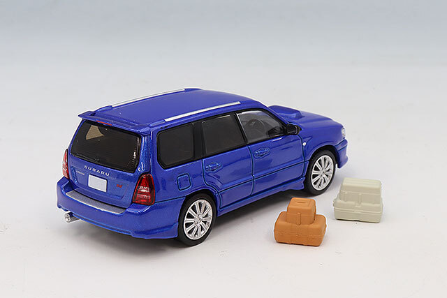 MODEL MODEL 1/64 スバル フォレスター SG9 Sti ブルー