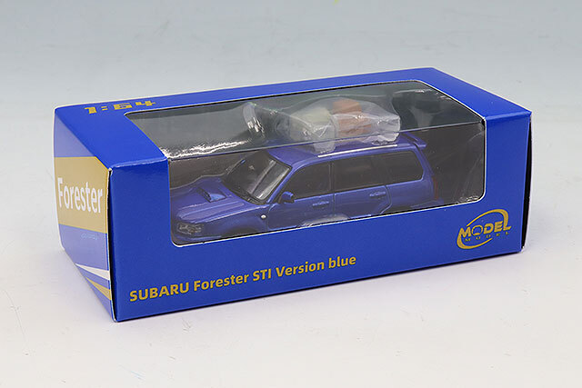 MODEL MODEL 1/64 スバル フォレスター SG9 Sti ブルー