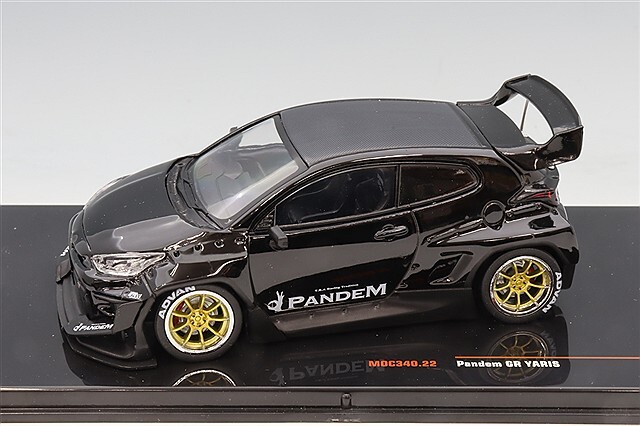 イクソ 1/43 パンデム GR ヤリス ブラック