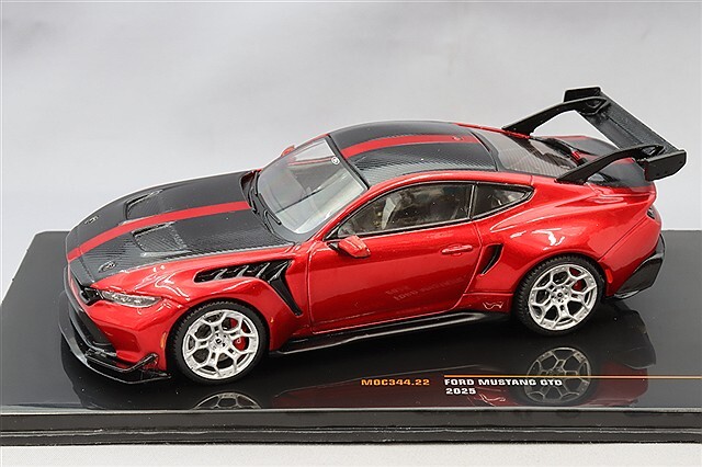 イクソ 1/43 フォード マスタング GTD 2025 メタリックダークレッド